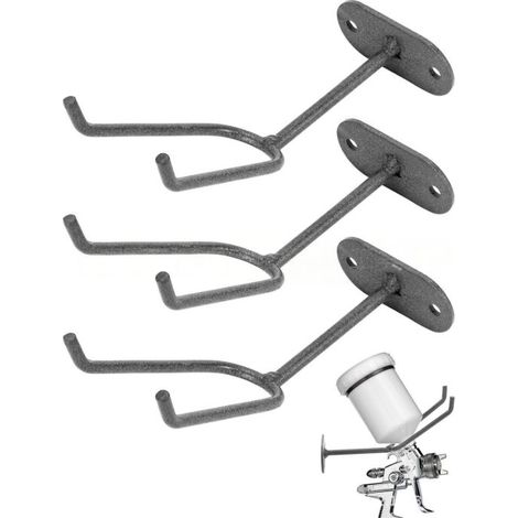 Lot de 3 supports mural pour pistolet pulvérisateur de peinture, support mural pour peinture