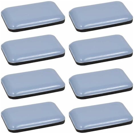 protezioni per pavimenti rettangolari autoadesive in Teflon PTFE 35 x 25 mm per parquet, gambe di sedie, mobili
