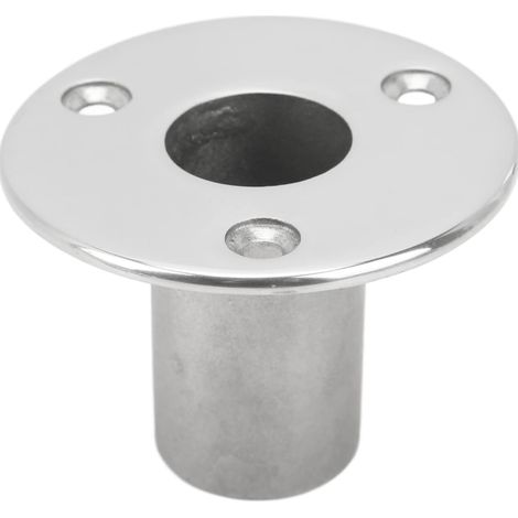 Accessoires pour mains courantes marines, support de montage de main courante encastré de 25 mm pour tube de pont, base de tube de main courante en acier inoxydable, convient aux yachts. (1/5)