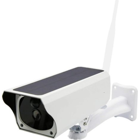 Drahtlose WIFI-Überwachungskamera mit Solarenergie, IP67 wasserdichte 1080P-HD-Kamera für den Außenbereich, Nachtsicht, Zwei-Wege-Audio, PIR-Bewegungserkennung