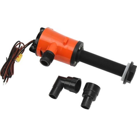 Pompe aératrice pour vivier 800 GPH 12 V 4,0 A, pompe submersible portable pour aquarium, pour bateau et usage marin (1/5)