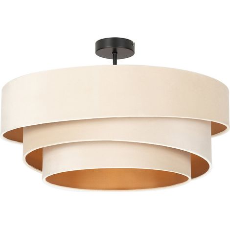 [GEBRAUCHT] B-Ware Lindby Deckenlampe Lampe Leuchte Jusari Creme Textil ø 56 Cm E27