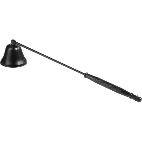 Spegnicandele in acciaio inox - Strumento per spegnere le candele con manico lungo, accessorio per candele (NERO) (1/4)