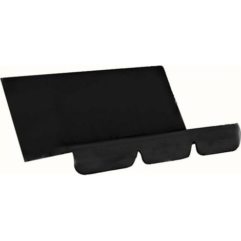 Housse de balançoire chaise imperméable pliable coussin patio jardin cour extérieur siège de remplacement (noir) (1/5)