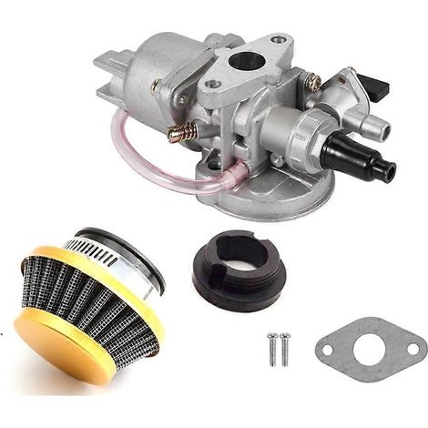 Kit filtre à air 42 mm + carburateur pour moteur 2 temps 47 cc/49 cc, mini moto, quad, dirt bike, pocket bike, couleur or - SFYGV (1/5)