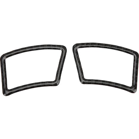 pièces de garniture de grille d'aération de tableau de bord, cadre en fibre de carbone souple, compatible avec BMW Série 5 E60/E61 2004-2010 (1/5)