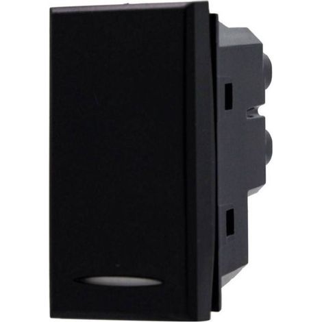 TRADE SHOP - Interruttore 1p 16a Colore Nero Compatibile Con Bticino Axolute Sd20001n -