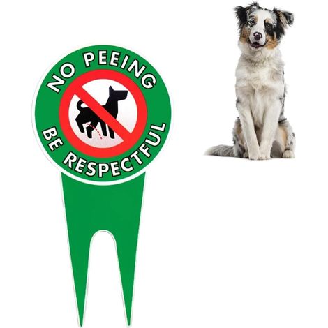 x 15 cm Schild mit Aufschrift No Pooping Dog No Dog Pee