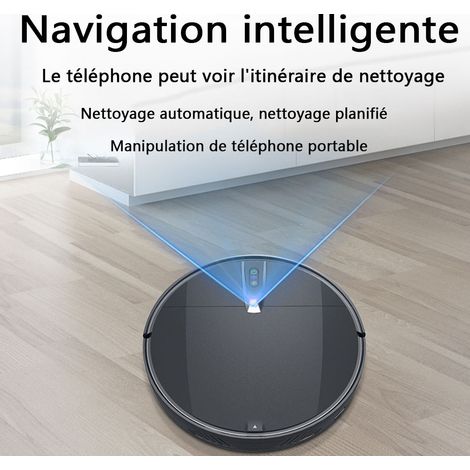 Robot Aspirateur Laveur 2000Pa Laveur de Sol Max Silencieux et Charge Automatique Laveur Poils Animaux (1/5)