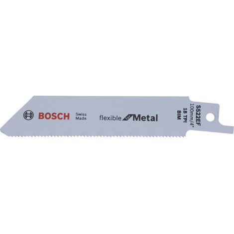 Bosch 2x Hoja de sierra sable S 522 EF Flexible for Metal - 2608657721