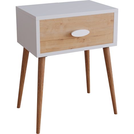 Table de chevet en bois Singol L 60x45x30 - VCM (1/4)