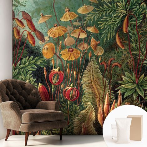 Carta Da Parati Non Tessuto - Con Colla Gratuita - Con Motivi Moderni - Design Elegante Per Pareti Giardino esotico 250x250 cm (1/5)