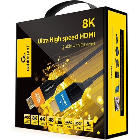 CABLE HDMI GEMBIRD ULTRAALTA VELOCIDAD ETHERNET- SERIE AOC 5M (1/2)