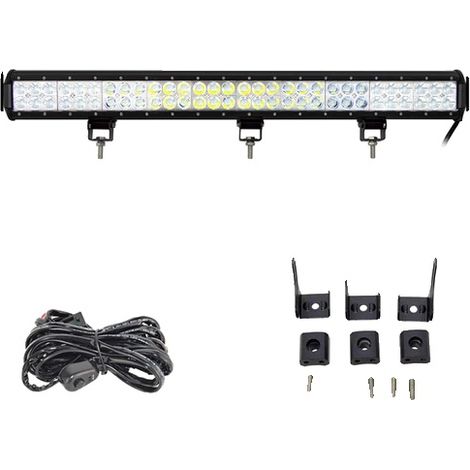 LED-Lichtleiste, kombinierter Lichtstrahl, wetterfest, 28-Zoll-Kombination mit Kabel (1/2)