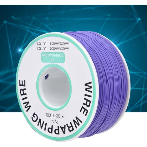 Purple OK Wire Leiterplattenreparaturdraht, verzinnter Kupferkern, 30 AWG, Wickeldraht, 300 m (1/5)