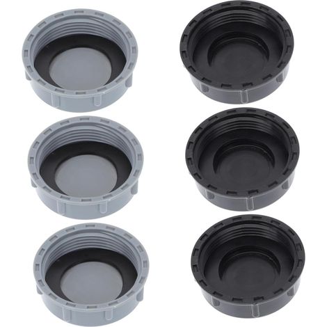 Bouchons d'égouttage accessoires passoire en plastique noir (1/5)