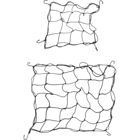 Lot de 2 filets de culture extensibles pour plantes, 40x40cm et 60x60cm, pour jardin (1/5)