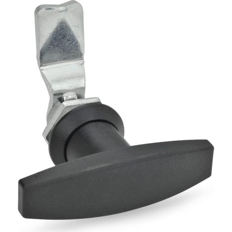 Ganter Norm elementi  Chiusure con elemento di comando – GN 115  Comando con t griff 1 pezzi, nero, GN 115-ST-32 (1/3)