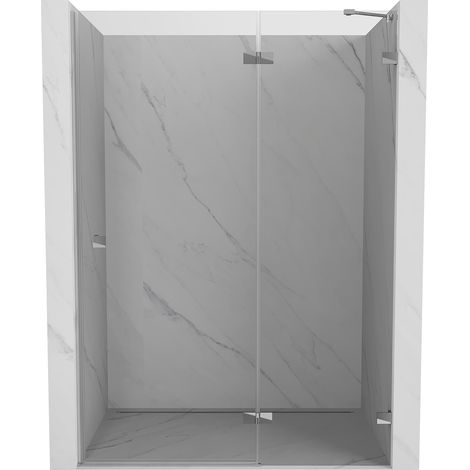 Mexen Lunar Duschwand mit rechter Schwenktür 140 cm, transparent, Chrom - 834-140-000-01-00-P (1/5)