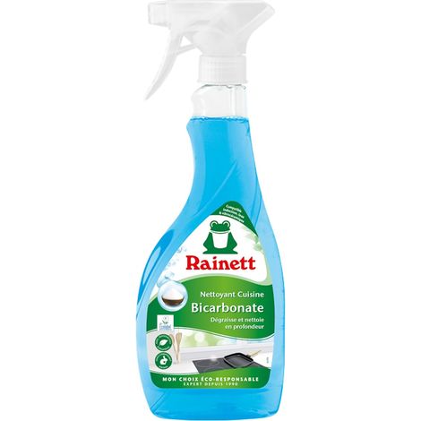 Spray Nettoyant & Dégraissant Cuisine au Bicarbonate - Haute Efficacité Dégraissante & Désincrustante - Spray Eco-Conçu - Flacon 100% Recyclé & Recyclable - Ecolabel - 500 ml (1/5)