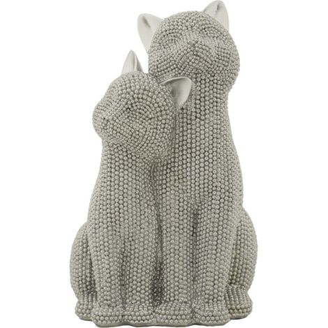 Funkelnde Katzen, Paar, 13 x 10 x 21 cm (1/5)