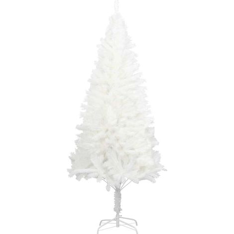 Arbre de Noël Sapin de Noël artificiel aiguilles réalistes blanc 120 cm (1/5)