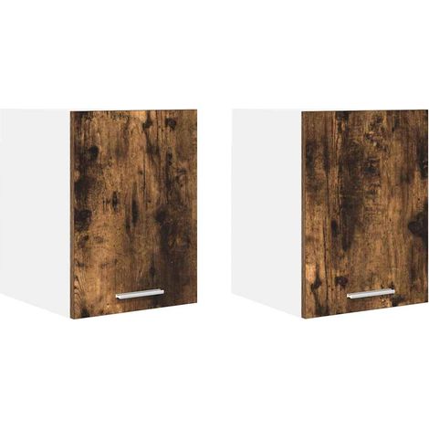Maison Exclusive - Armadio pensile 2 pcs Legno Antico e Bianco 30 x 31 x 40 cm