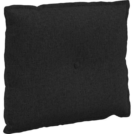 Coussin de Dos Noir 60 x 19 x 50 cm tissu
