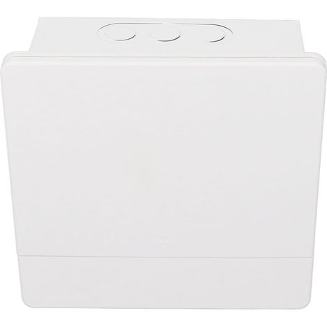 Boîte de distribution en acier PC 8 voies encastrée, boîte de jonction électronique moderne avec rail intégré (1/5)