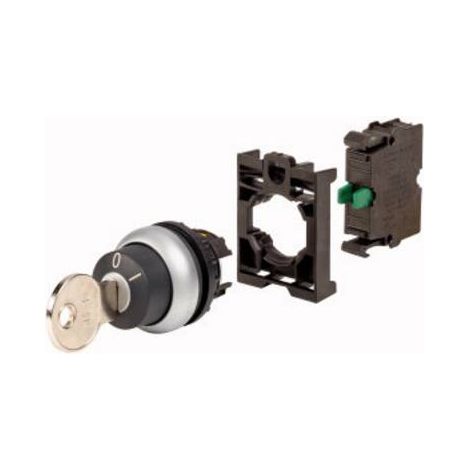 Eaton 110921 M22-WS-K10-BVP Pulsante a chiave Anello frontale in plastica Chiave Nero 1 pz.