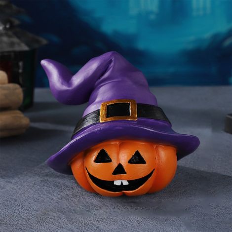 Pumpkin - Résine - Décoration De Table Pour Halloween - Salon Salle À Manger Fête - 1 Pièce (1/5)