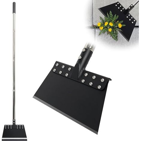 Garden Cleaning Shovel 65 Inch Multi-Function Garden Cleaning Shovel with Spring Steel Blade Long Handle Adjustable Floor Scraper Heavy Duty Snow Shovel Ice Scraper Flat Shovel for (1/5)