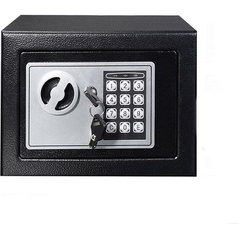 Cassaforte Elettronica A Muro 6L Cassetta di sicurezza Con Chiave 23x17x17Cm (1/5)