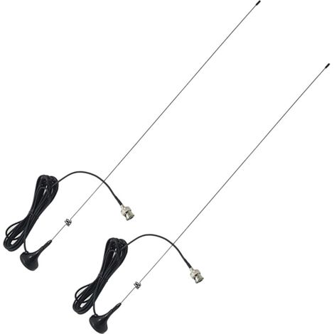 Antena para vehículos 2X BNC-M UHF + VHF para NAGOYA UT-108UV (1/2)