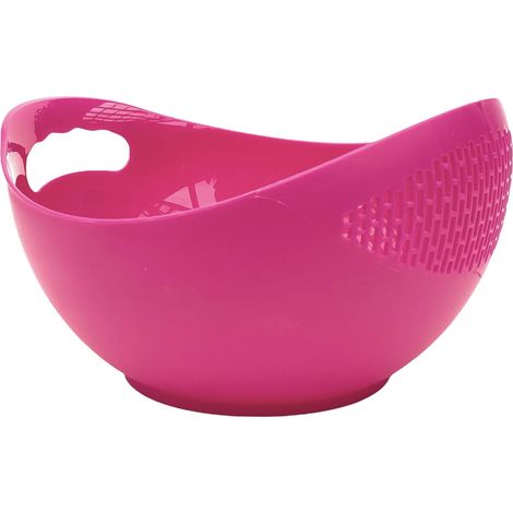 Bol avec passoire Plastique 521 Rose Passoire à pâtes Passoire de cuisine Bol de lavage Égouttoir Saladier Lavable au lave-vaisselle (1/5)