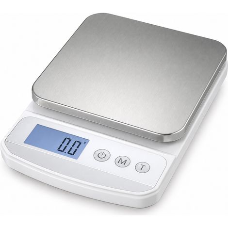 Balance de Cuisine Rechargeable Acier 10 kg pour Pâtisserie (1/5)
