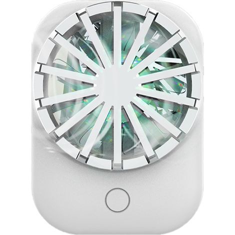 Smartphone-Lüfter – Kabelloser Clip für die Rückseite, 3 Geschwindigkeitsstufen, integrierter Akku, Weiß (1/4)
