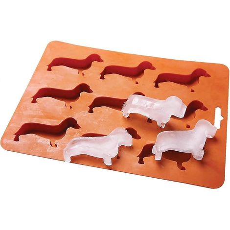 Moule à glaçons en silicone en forme de teckel (nouveauté 2025) (1/4)