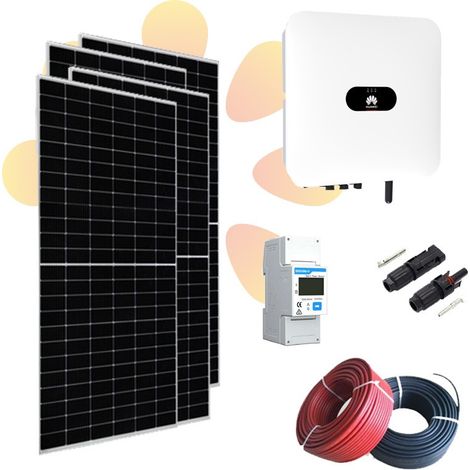Kit solar fotovoltaico autoconsumo con Huawei 2kW 8480Wh/día