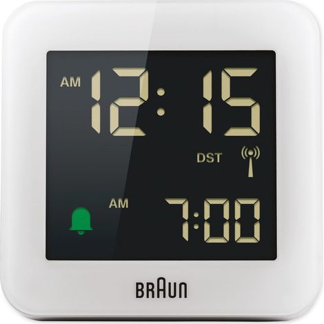 Braun BC09-DCF Digitaler Wecker Weiß (1/5)