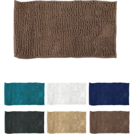 Alfombra para Baño Chenille - Esterilla de Microfibra Antideslizante 40x60 cm Lavable a Máquina (1/5)