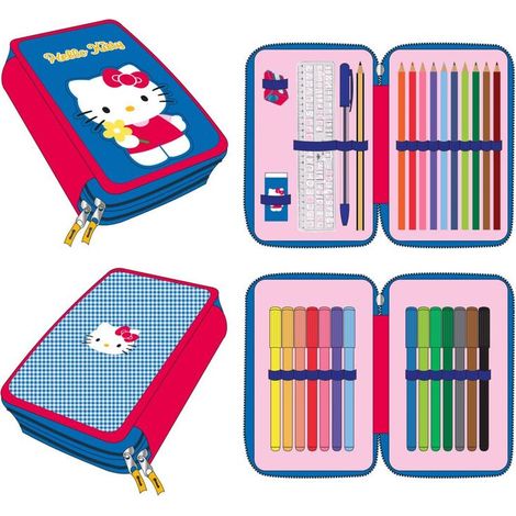 Plumier Hello Kitty doble
