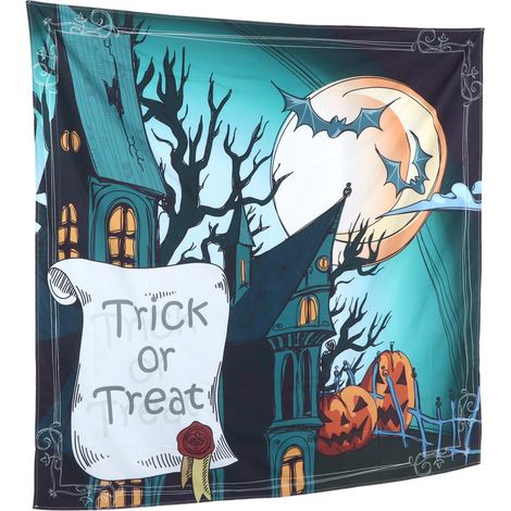 Wandteppiche, Halloween-Hintergründe für Wohnzimmer und Schlafzimmer, 150 x 150 cm (1/5)
