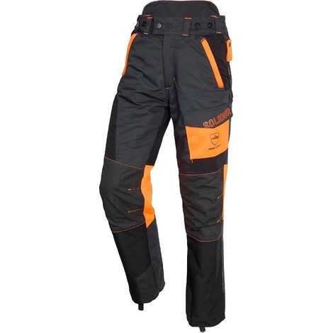 Pantalon professionnel confort adapté aux bucherons Comfy gris L (1/3)