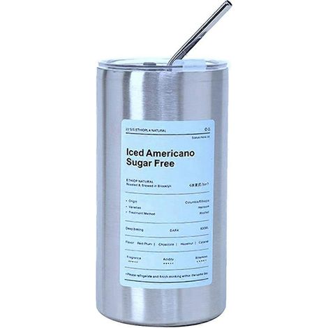 Tasse à café en acier inoxydable gris foncé (1/5)
