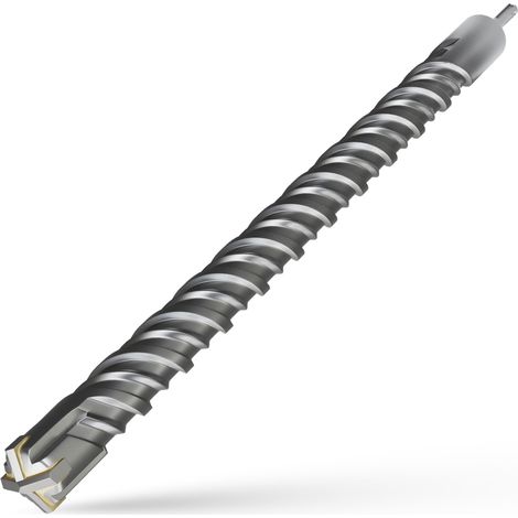 SDS Plus Bohrer 40x600mm, Perceuse en Béton, Idéal pour Percer dans le Béton, la Pierre Naturelle, les Briques et les Murs en Brique. (1/5)