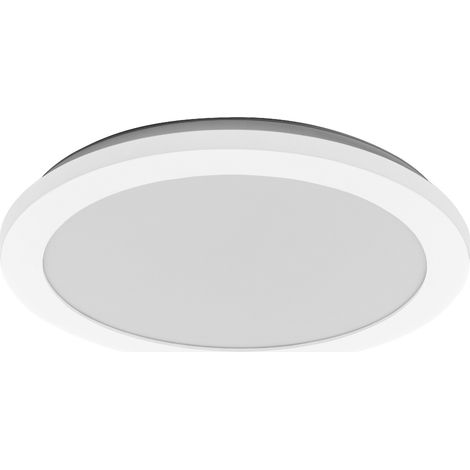 LEDVANCE ORBIS Disc applique/avec LED, 22W, 1800lm, 3000/4000K, réglabvia interrupteur mural avec Click CCT, diamètre 30cm, protection IP44 pour salde bain, vis/chevilles incluses (1/4)