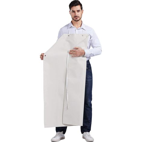 Tablier Hommes Épais Long En Caoutchouc Résistant À L’Huile Imperméable Pour Usine Abattoir CF3024 (1/5)
