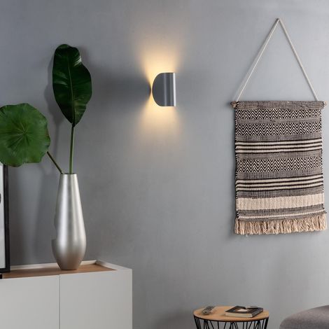 Applique LED Gaia 6W Doppia Luce Grigia 3000K Bianco Caldo (1/5)