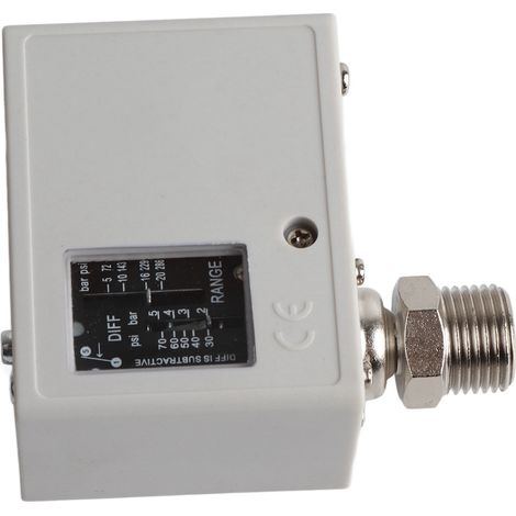 Ensemble de pressostat 20 kg, noyau en cuivre, IP40, pour sèche-linge, chaudière, refroidisseur d'eau, AC125V/AC250V, connecteur 1/2 pouce (1/5)